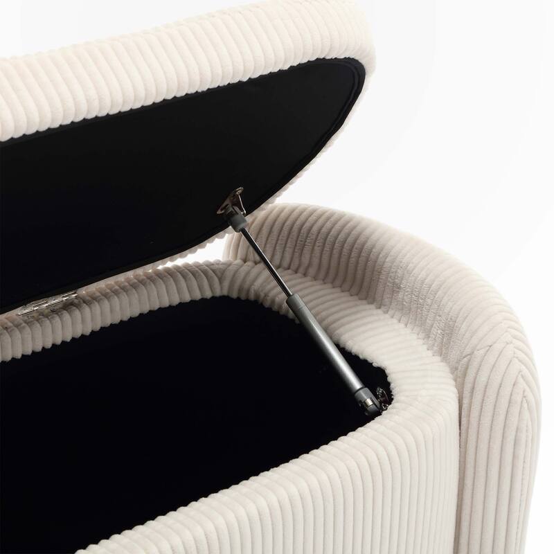 Bedroom Storage Ottoman End Bench with Safety Hinge