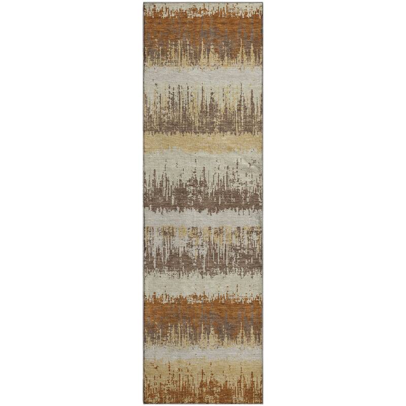 Premium Washable Super Soft Modern Ombre Stripe Mayfield Rug