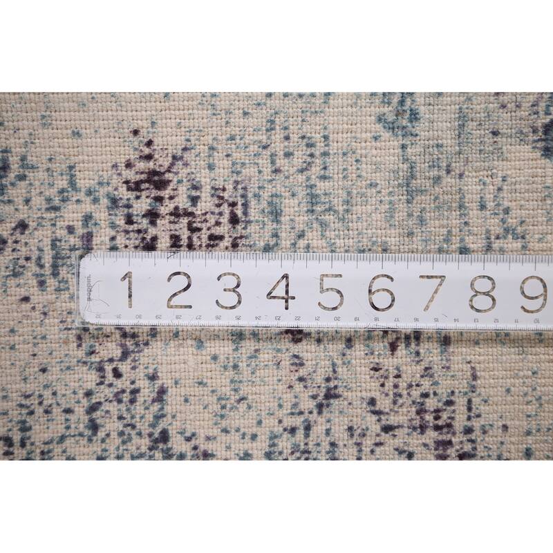 All-Over Abstract Modern Area Rug Handmade Wool Carpet - 6'0" x 9'0"