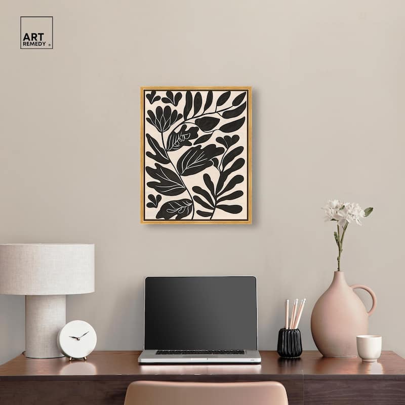 Ebony Eden Essence I Canvas by Art Remedy