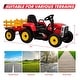 preview thumbnail 25 of 27, 12V Kids Ride on Tractor，Battery Powered Electric Tractor with Trailer