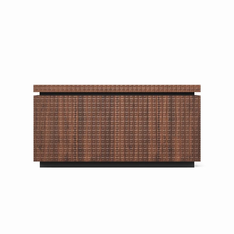 Modern 58.3" Sideboard Buffet Cabinet with Easy Clean Durable Storage and Anti-Collision Design for Your Home