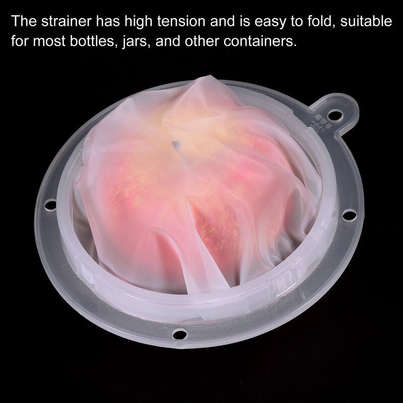 2Pcs 5.4" O.D. 300 Mesh Food Filter Strainer Fine Mesh Filters Strainers White