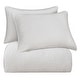 preview thumbnail 3 of 6, HiEnd Accents Verona Matelassé Vintage White Textured Medallion Duvet Cover Set, 3PC