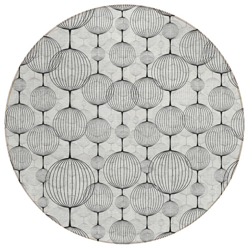 HomeRoots Geometric Transitional Rectangle Outdoor Rug