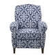 preview thumbnail 5 of 11, Madison Park Kirby Solid Wood Upholstered Push Back Recliner Chair with Rolled Arms