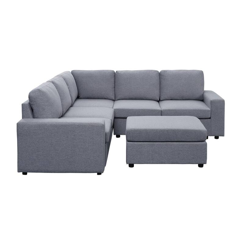 Sectional Sofa with Ottoman