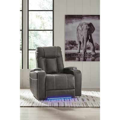 Signature Design by Ashley Feazada Power Rocker Recliner with Adjustable Headrest