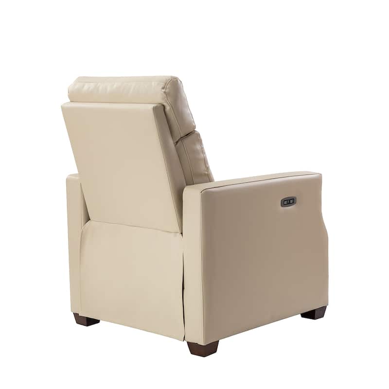 Alina 31.50"Wide Genuine Leather Power Recliner with USB Port, Set of 2