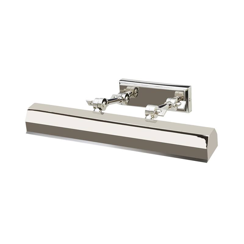 Chawton 1 Light Medium Picture Light in Polished Nickel - 5"h x 16"w x 7.5"d