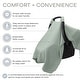 preview thumbnail 8 of 45, Comfy Cubs Baby Car Seat Cover - Infant Car Seat Cover for Sun with Large Size Car Seat Canopy