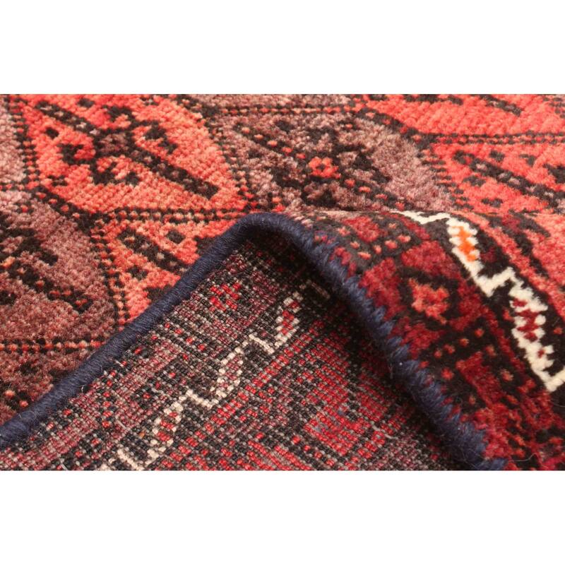 ECARPETGALLERY Hand-knotted Baluch Dark Copper Wool Rug - 3'2 x 6'4