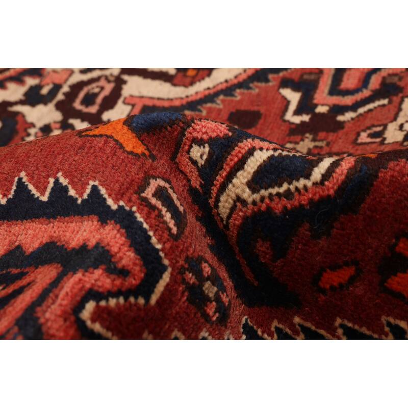 ECARPETGALLERY Hand-knotted Kayseri Vintage Red Wool Rug - 6'5 x 9'6