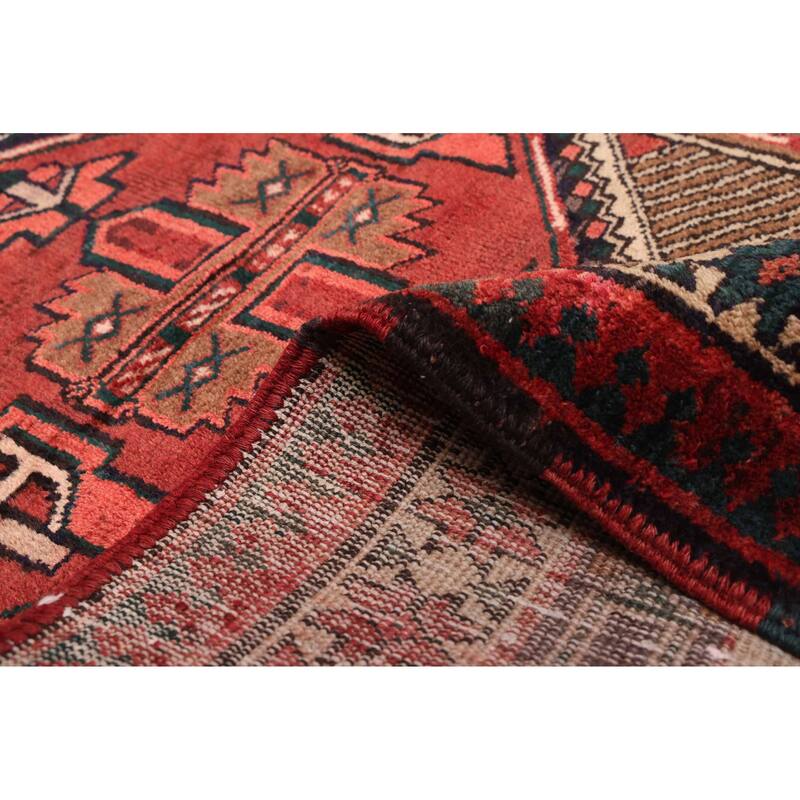 ECARPETGALLERY Hand-knotted Konya Anatolian Light Khaki, Red Wool Rug - 3'6 x 11'0