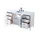 preview thumbnail 6 of 9, Elegant Lighting VF29660 Blakely 60" Free Standing Single Basin Vanity