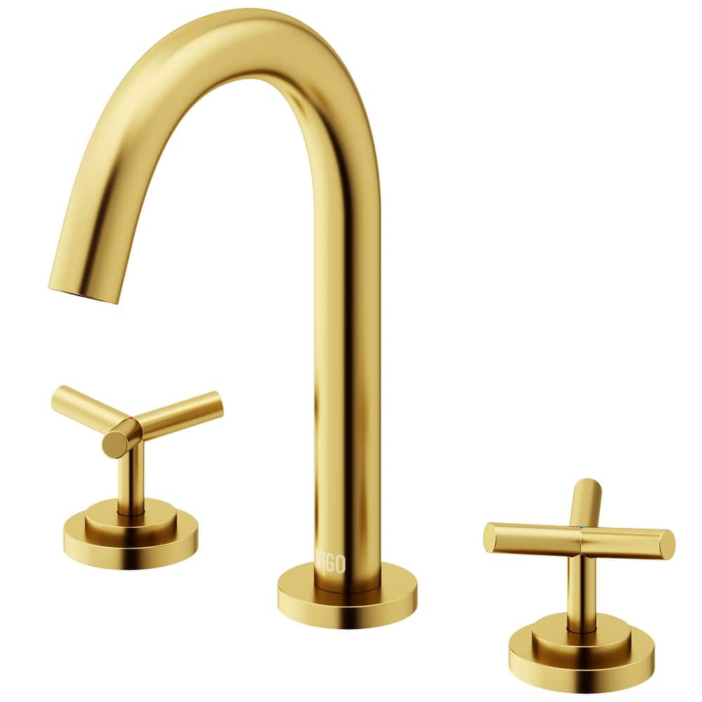 VIGO Jewel 9" H 2-Handle Widespread Bathroom Faucet