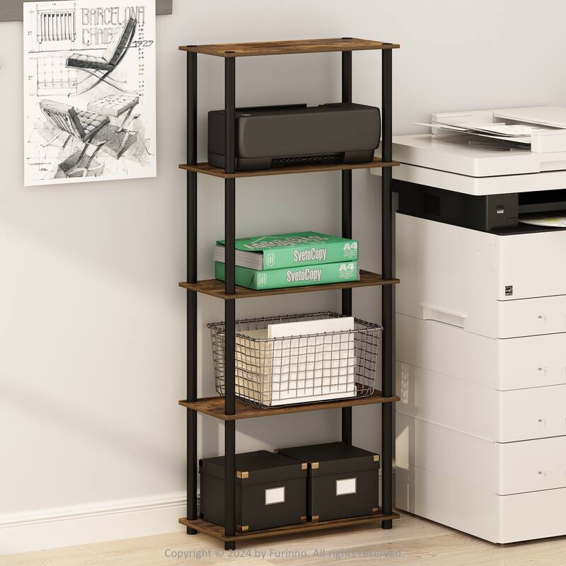 Furinno Turn-N-Tube 5-tier Multipurpose Display Rack Shelf
