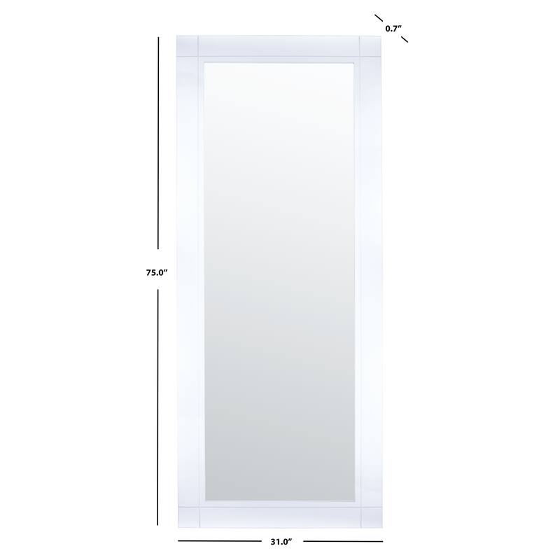 SAFAVIEH Couture Lisandra Acrylic Standing Mirror - Clear - 31"W x 1"D x 75"H