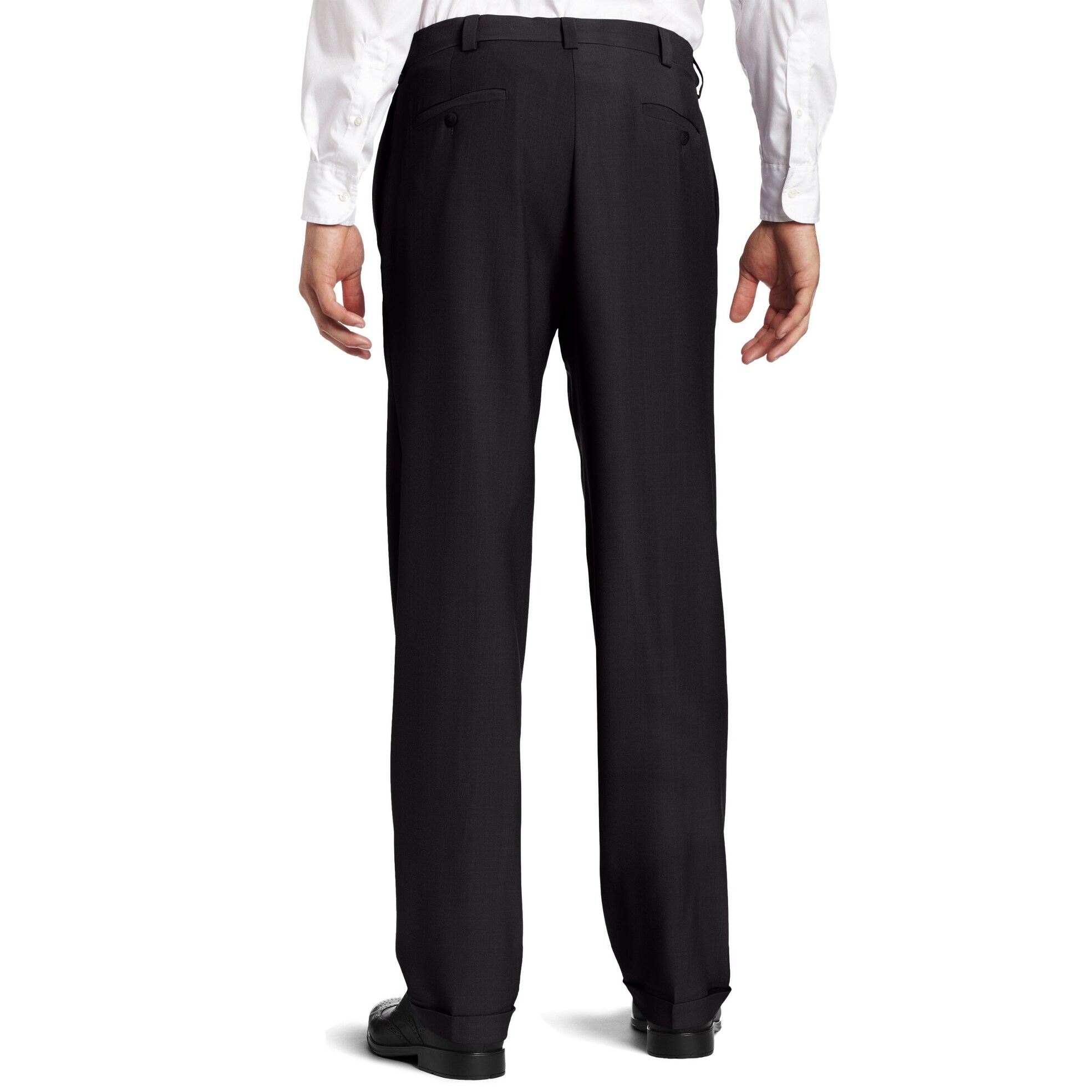 Shop Haggar Black Mens Size 38x29 Classic Fit Non Iron Dress Pleat
