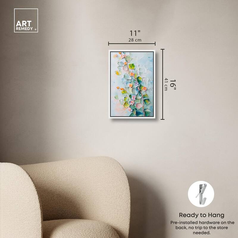 Textured Tendrils I Canvas by Art Remedy
