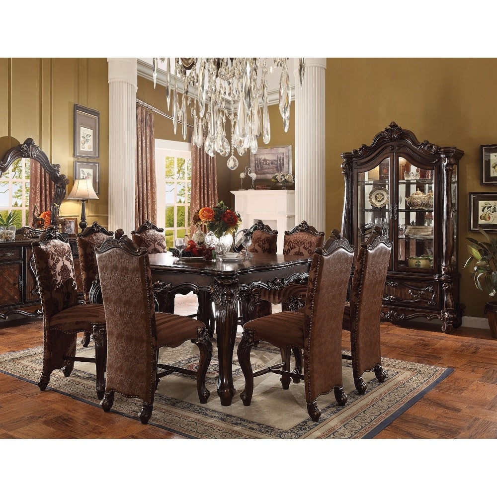 Splendid Counter Height Table With Square Top, Cherry Oak