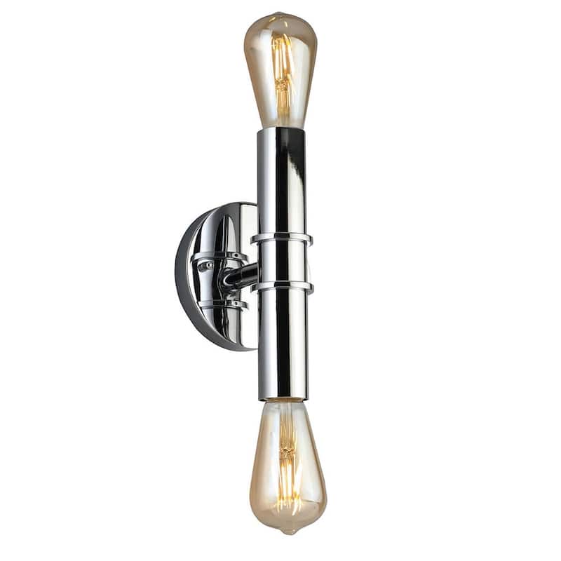 Drucker 2-light Bath and Vanity Light - Chrome