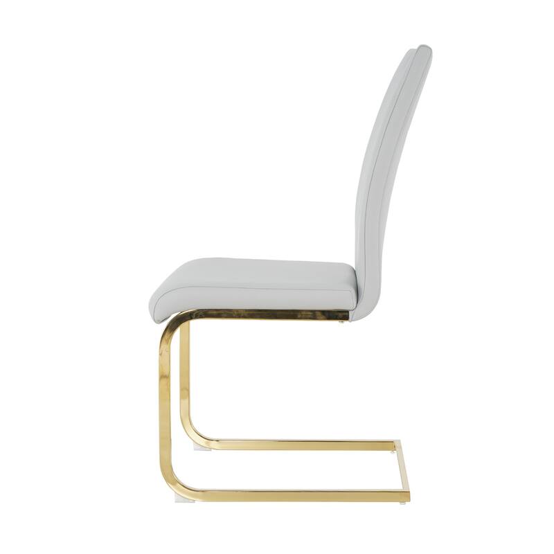 Modern Dining Chairs with Faux Leather Set of 4