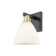 Option Matte White / Black Antique Brass