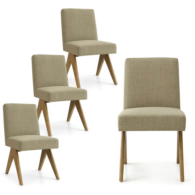 Mid Century Modern Dining Chair (Set of 4) - Green