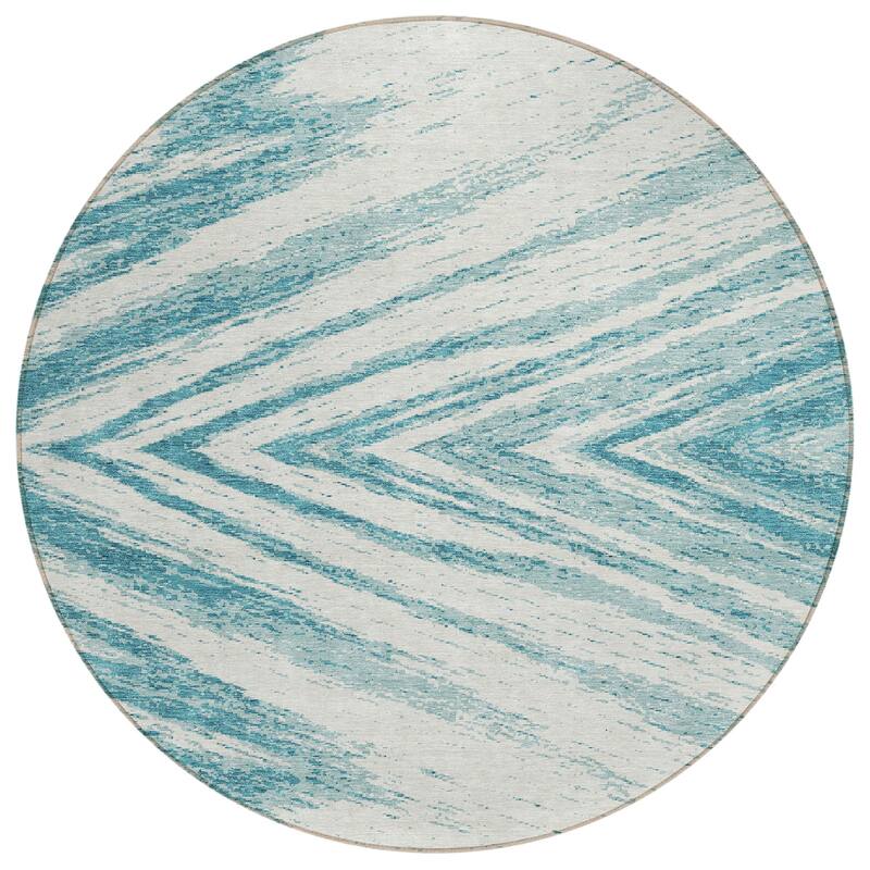 Machine Washable Indoor/ Outdoor Chantille Chevron Modern Rug