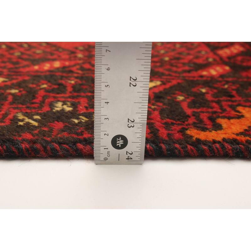ECARPETGALLERY Hand-knotted Baluch Red Wool Rug - 3'3 x 5'11