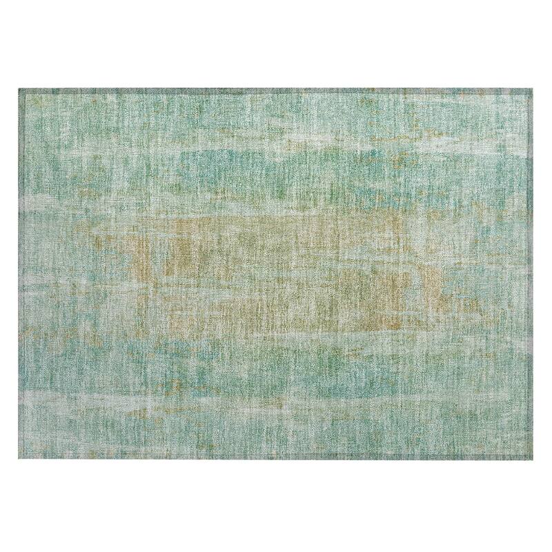 Machine Washable Indoor/ Outdoor Vintage Ombre Chantille Rug