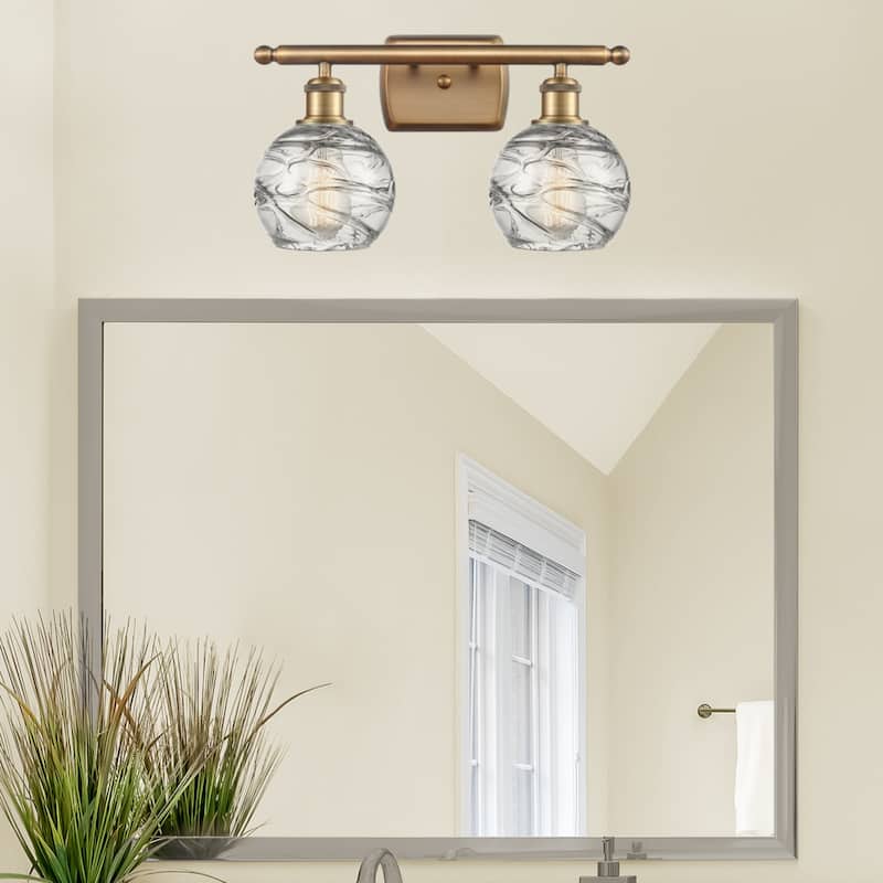 Innovations Lighting Small Deco Swirl 2 Light 16" Wide Bathroom Vanity