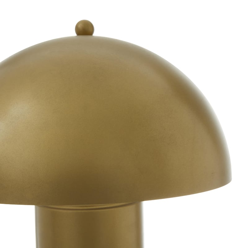 Gold or Black Metal Room Accent Lamp with Dome Shade