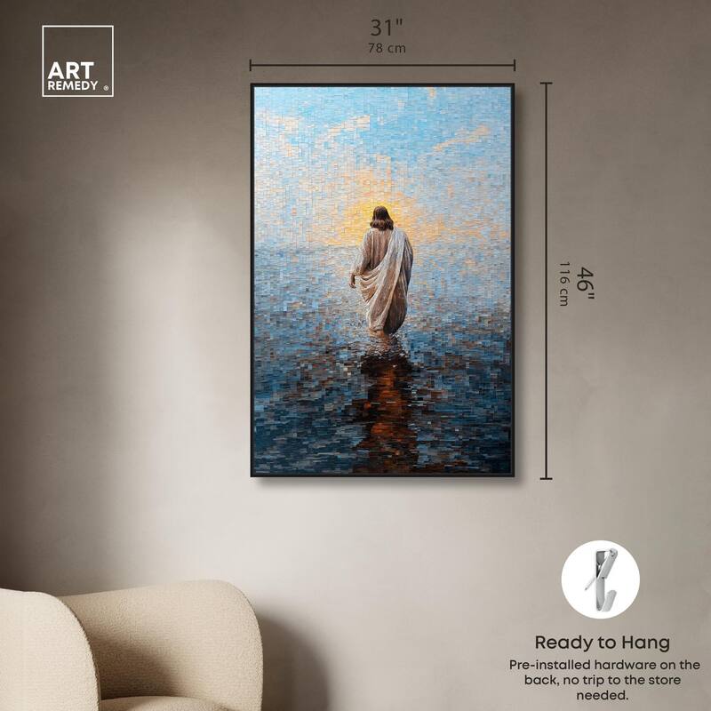 Water Walker Mosaic I Canvas by Art Remedy
