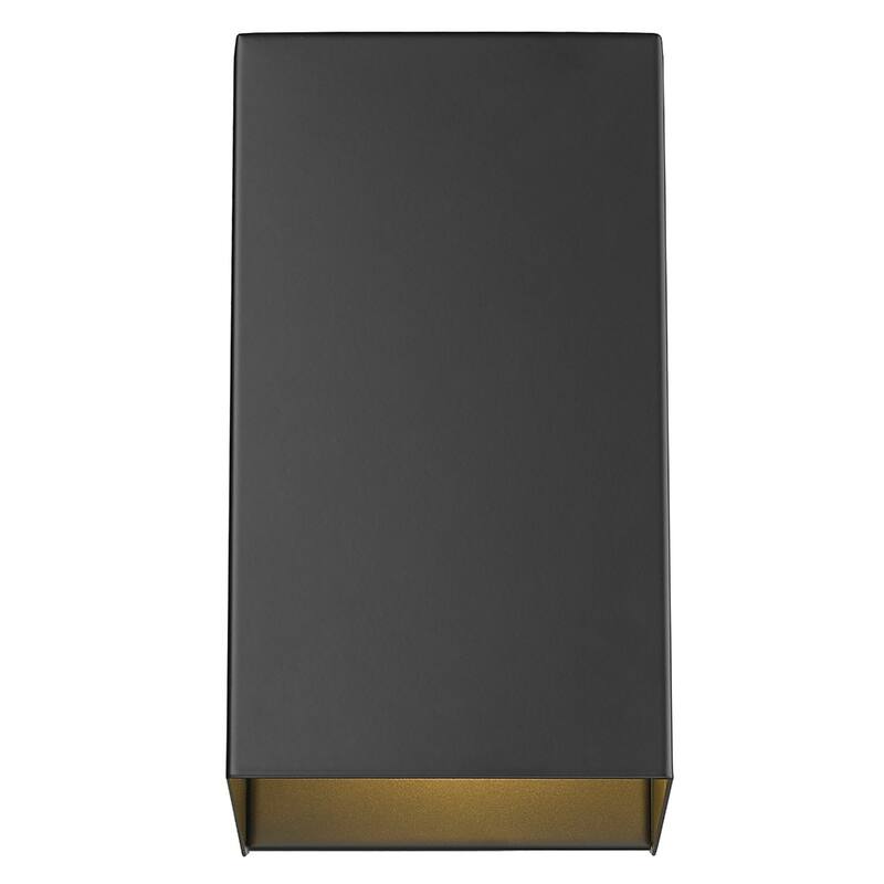 Modern Geometric Wall Sconce for Indoor or Outdoor Lighting - 4.25” x 5” x 9.75”