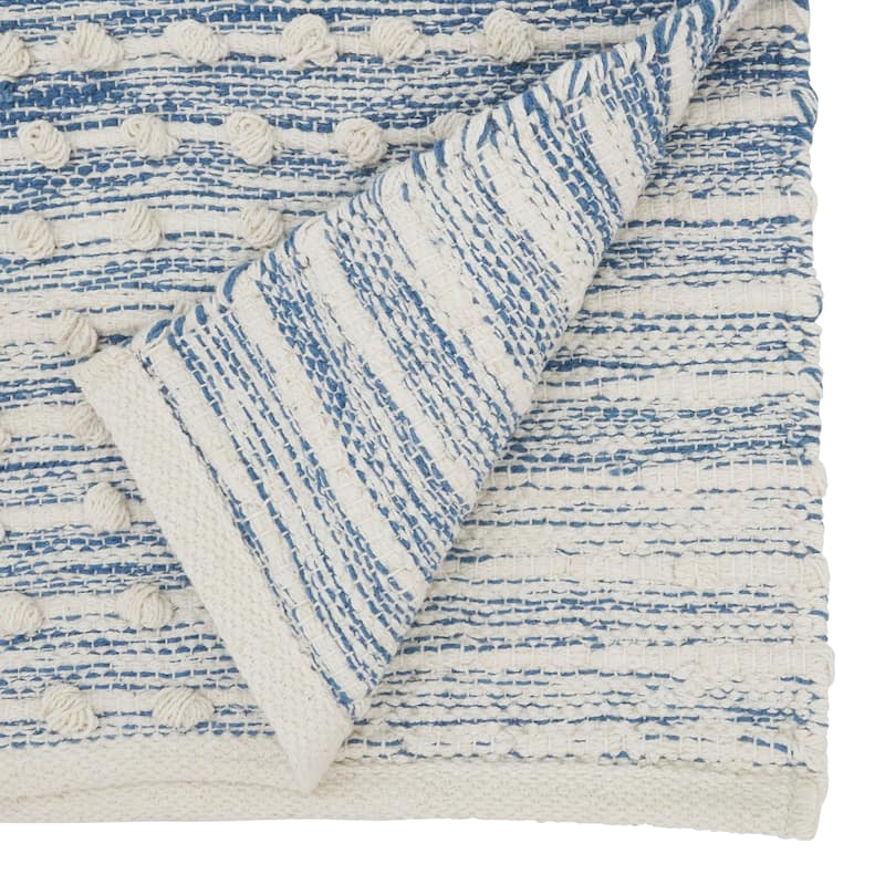 Artisan Woven Stripe Diamond Table Runner