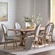 preview thumbnail 9 of 77, Derring 7 Piece Dining Set by Christopher Knight Home Dark Blue Stripe