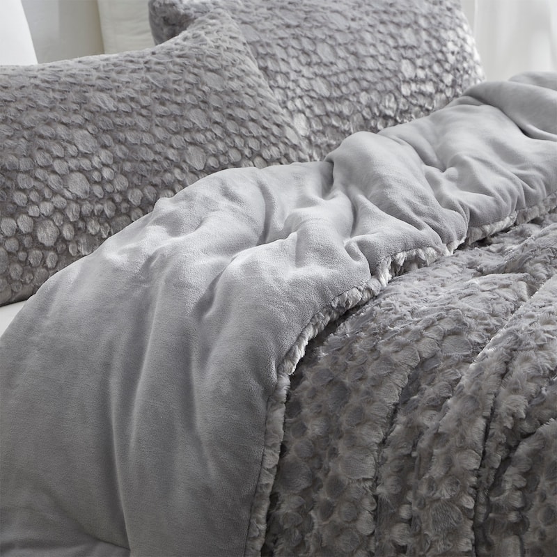 Tons of Texture - Coma Inducer® Oversized Comforter Set - Space Gray