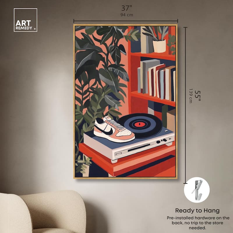 Vinyl and Sneaker Canvas by Art Remedy