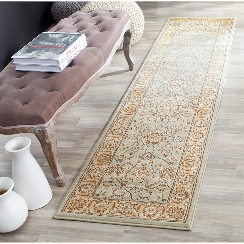 SAFAVIEH Florenteen Tessa Traditional Oriental Rug - 2' x 8' Runner - Grey/Ivory - Runner