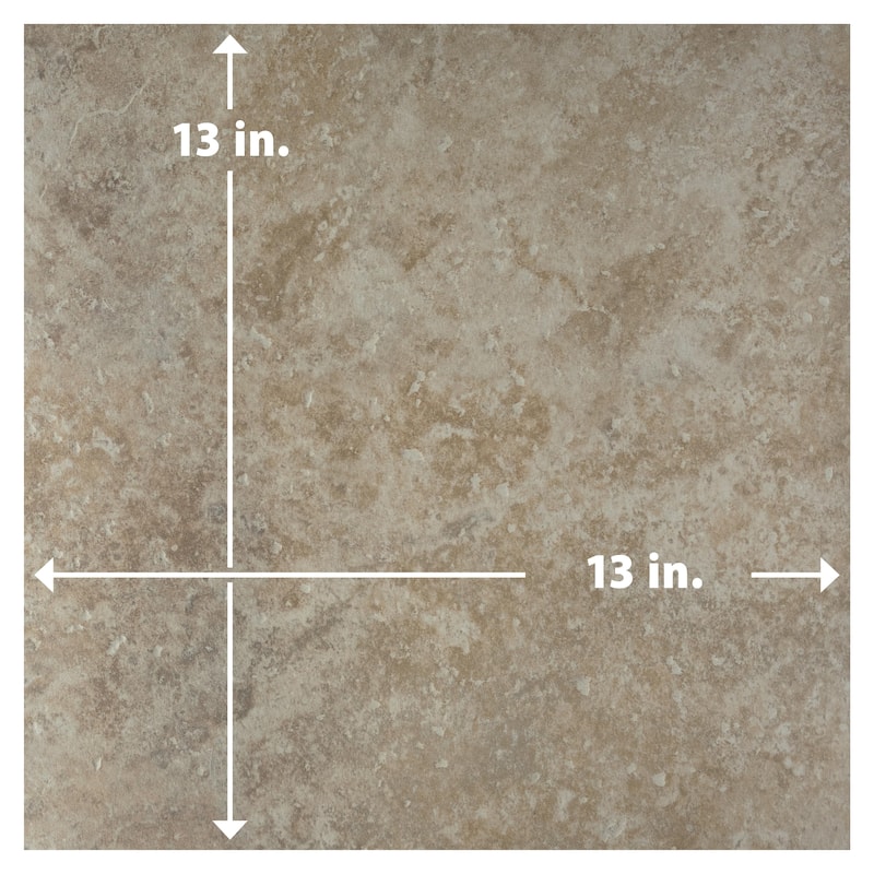 Merola Tile Roma Taupe 13" x 13" Porcelain Floor and Wall Tile
