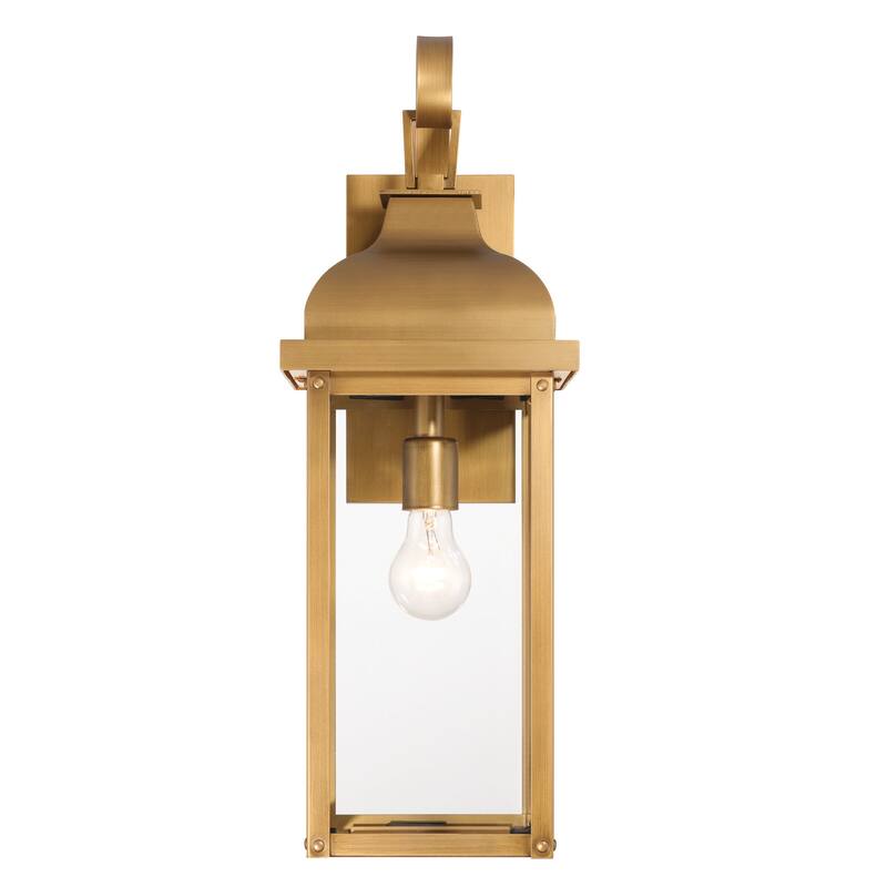 Artcraft Madrid 1-Light Outdoor Wall Sconce - Clear Glass Shade