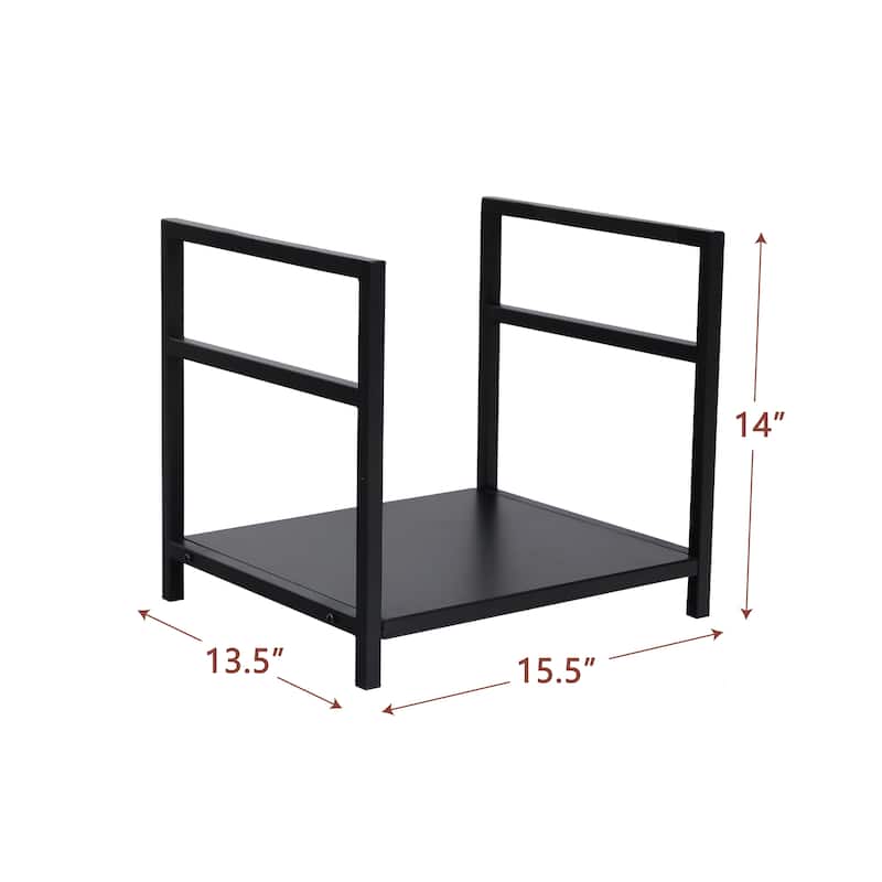 PHI VILLA 16 Inch Indoor/Outdoor Firewood Racks Log Rack, Wavy