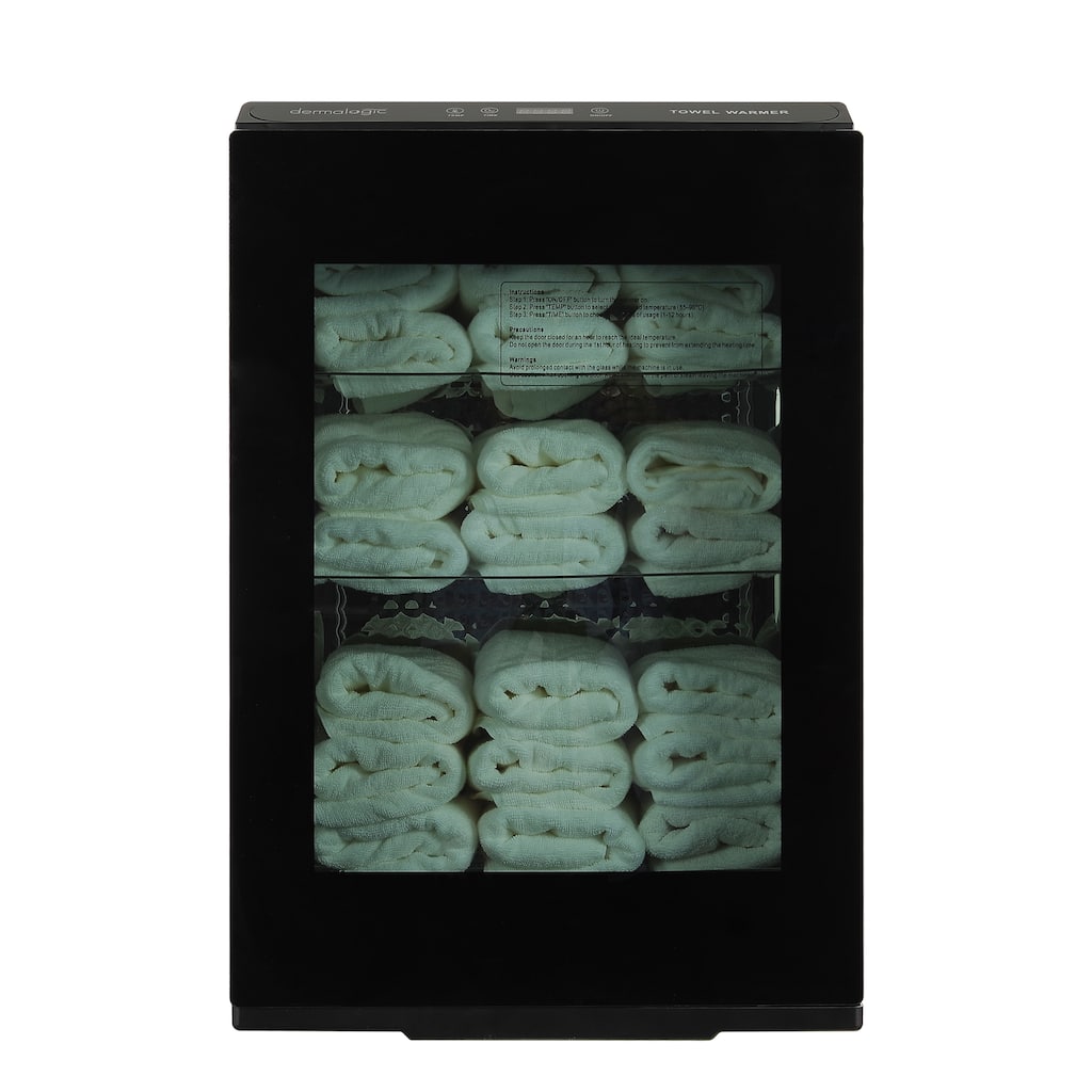 Stainless Steel Towel Warmer (60L) for Salon Spa Beauty Massage Use, with Glass Door - N/A