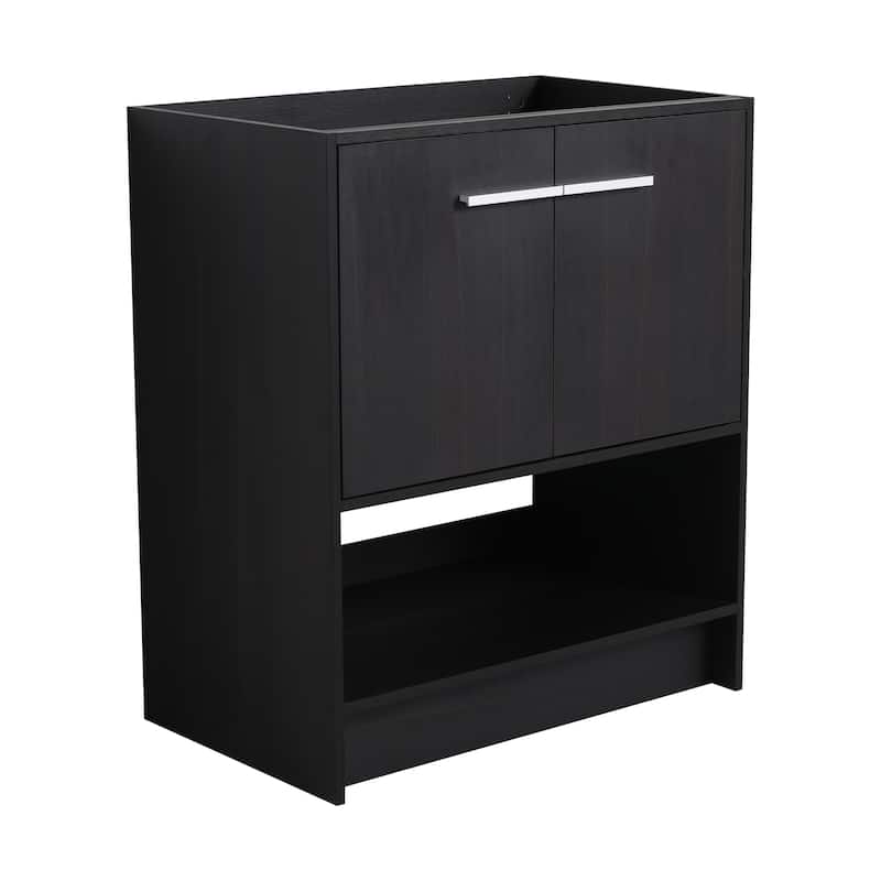 30" Bathroom Vanity, 2 doors, Freestanding Bathroom Cabinet Vanity, Plywood (Excluding Sink)