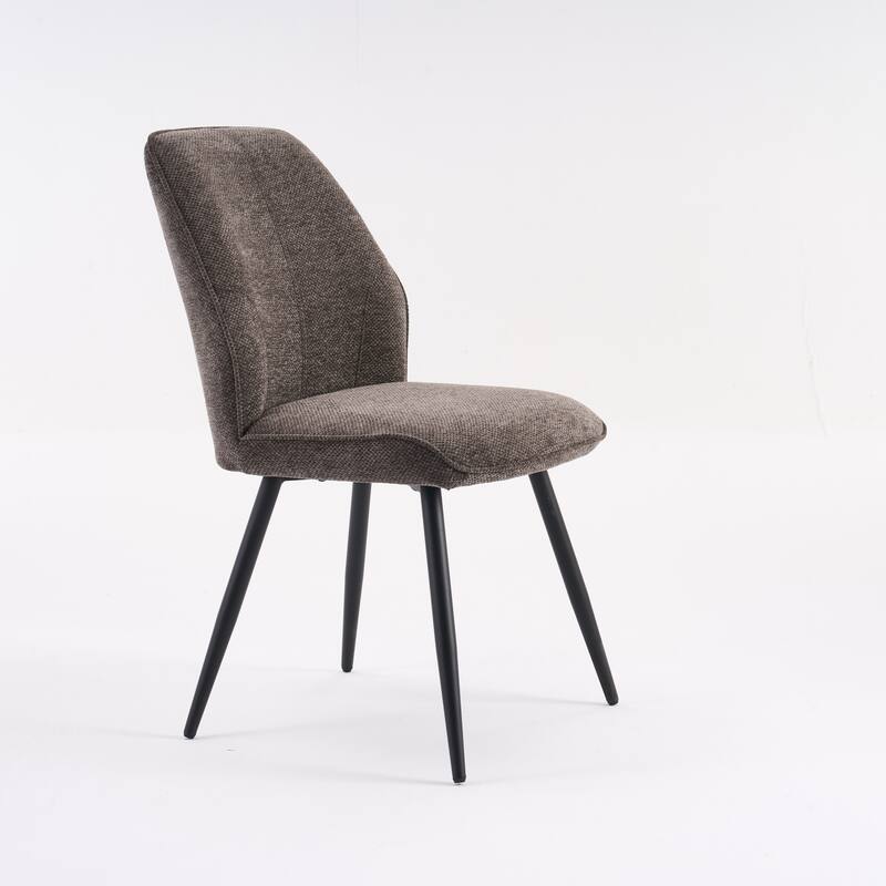 Set of 2 Modern Dining Chairs, Armless Upholstered Side Chairs