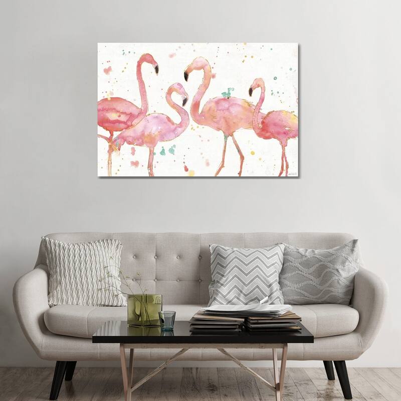 iCanvas "Flamingo Fever I" by Anne Tavoletti Canvas Print - 32x48x1.5