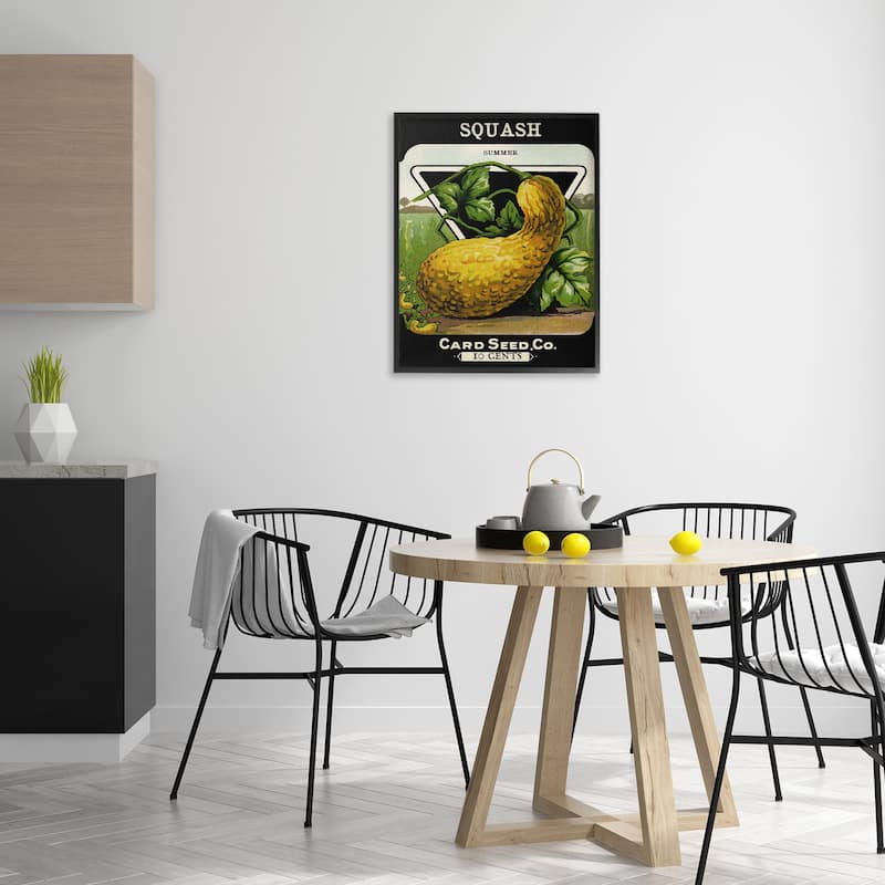 Stupell Vintage Garden Squash Framed Giclee Art Design By Lil' Rue
