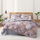preview thumbnail 7 of 15, All Season Floral Printed Reversible 7-Piece Bed in a Bag With Sheet Set